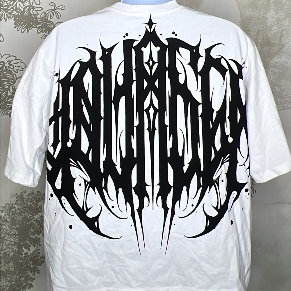 YoungLA White Tee with Black Graphic